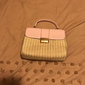 Small straw handbag
